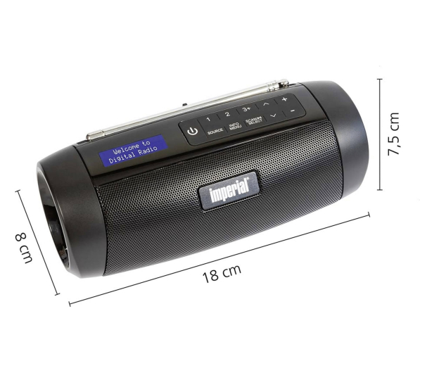 IMPERIAL Imperial DABMAN GO DAB+ / FM Compact Radio Black - 1535013 - zdjęcie 8